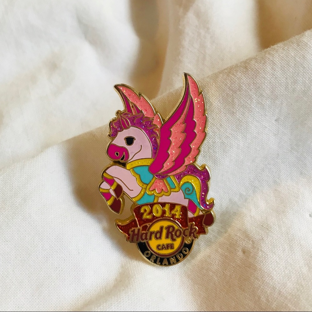 Hard Rock Orlando Pin 2014 Rainbow Unicorn